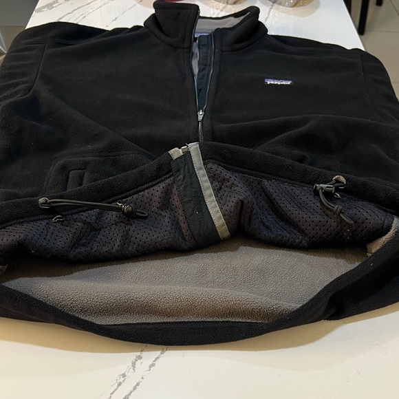 Patagonia Synchilla Black Fleece Zip Up Men's Jacket size L - Picture 8 of 16